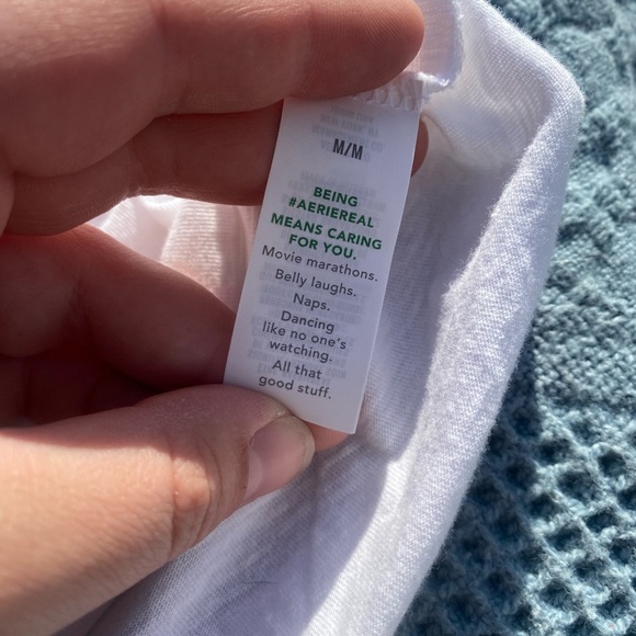 NWOT Aerie Bubble Sleeve T Shirt - Picture 8 of 11